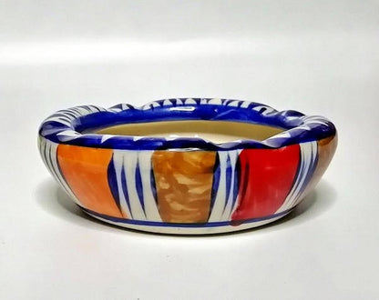 Hand Made Blue Pottery Ash Trays