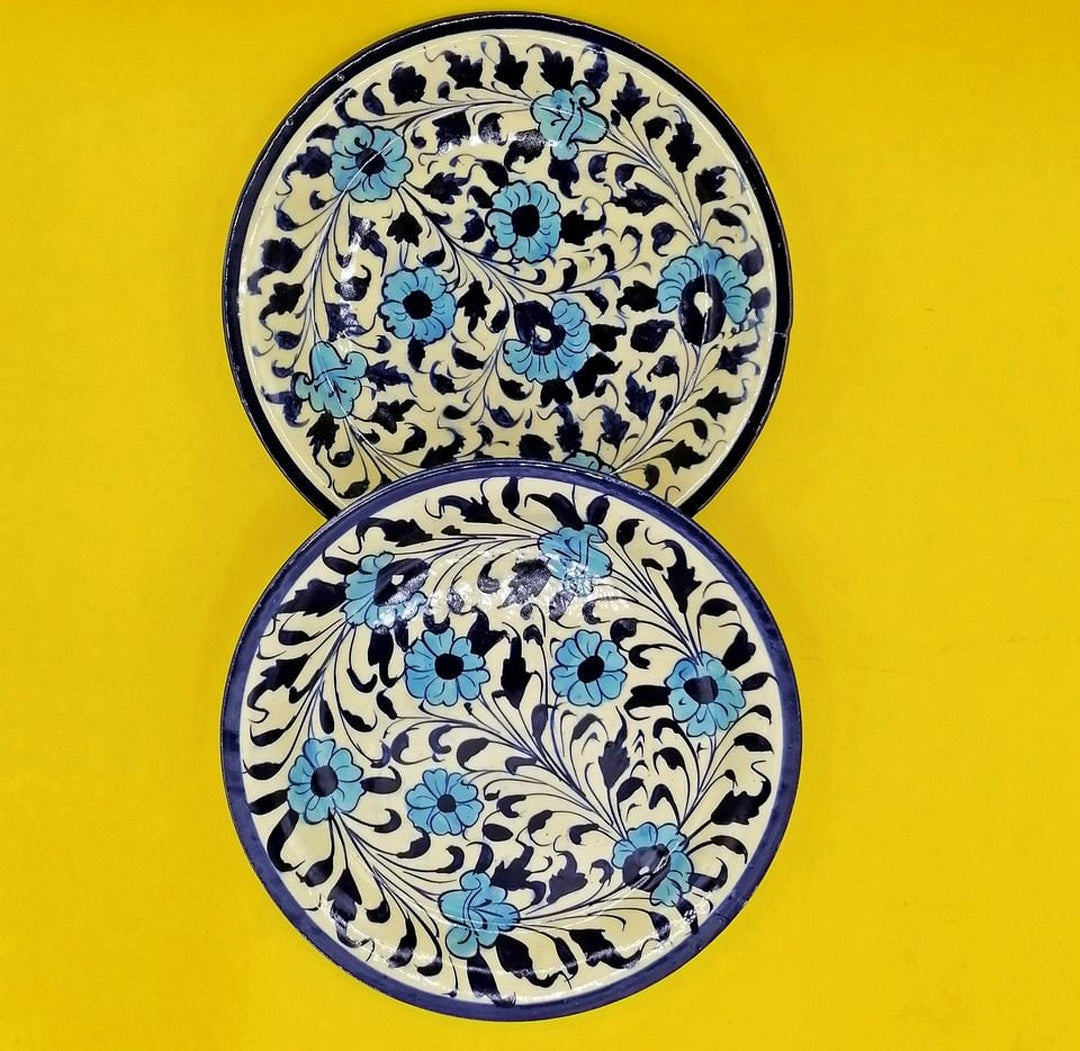 Blue Pottery Hand-Made Plate